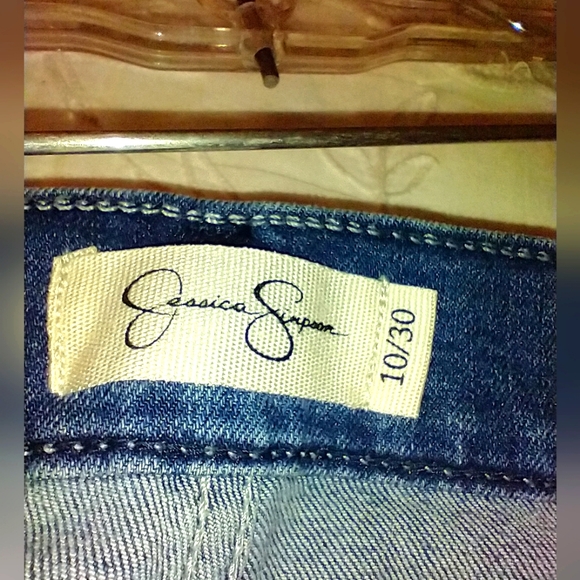 Jessica Simpson Starstruck High Rise Wide Leg Blue Jeans NWT - Picture 7 of 10